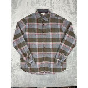 Carbon‎ 2 Cobalt Long Sleeve Plaid Flannel Shirt Men's Size Medium Multicolor